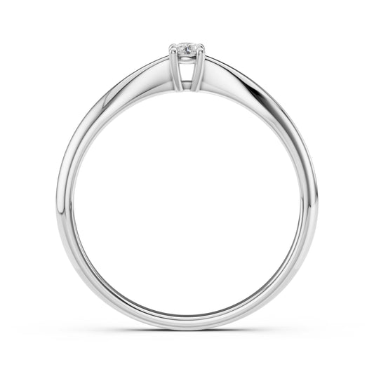 Solitaire Ring (Round), 0.06 ct — 101-10021(2.5)