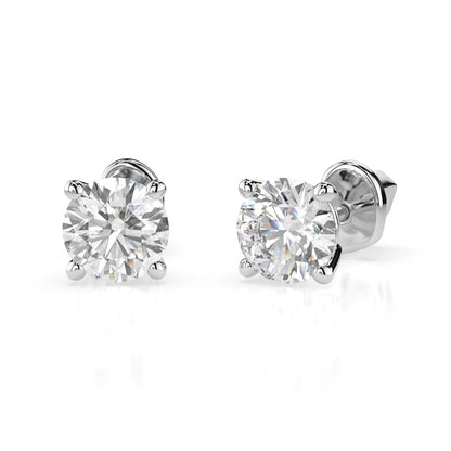 Solitaire Butterfly Earring (Round), 0.9 ct — 102-10012/1(4.8)