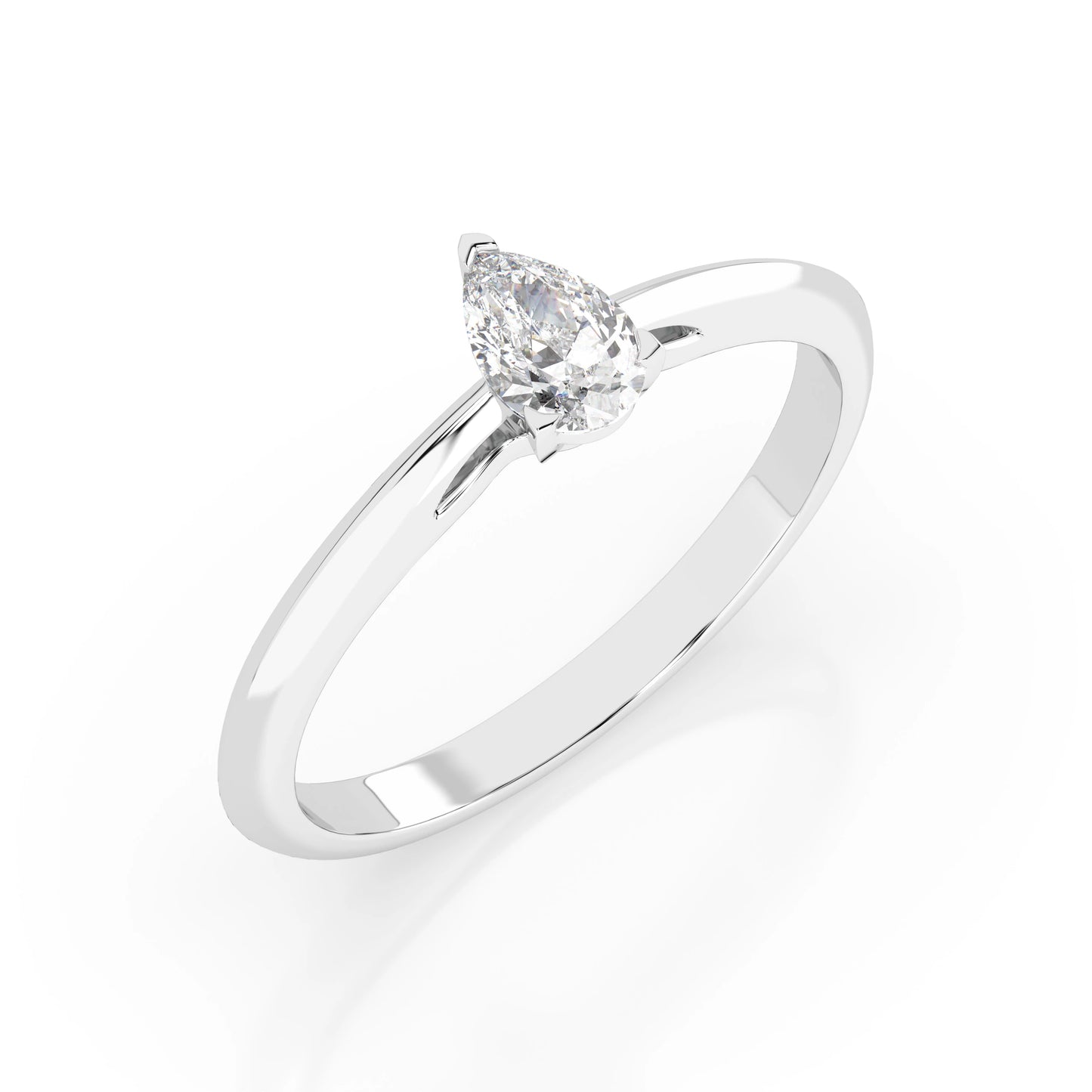 Solitaire Ring (Pear), 0.3 ct — 101-10190(0.30)PAR