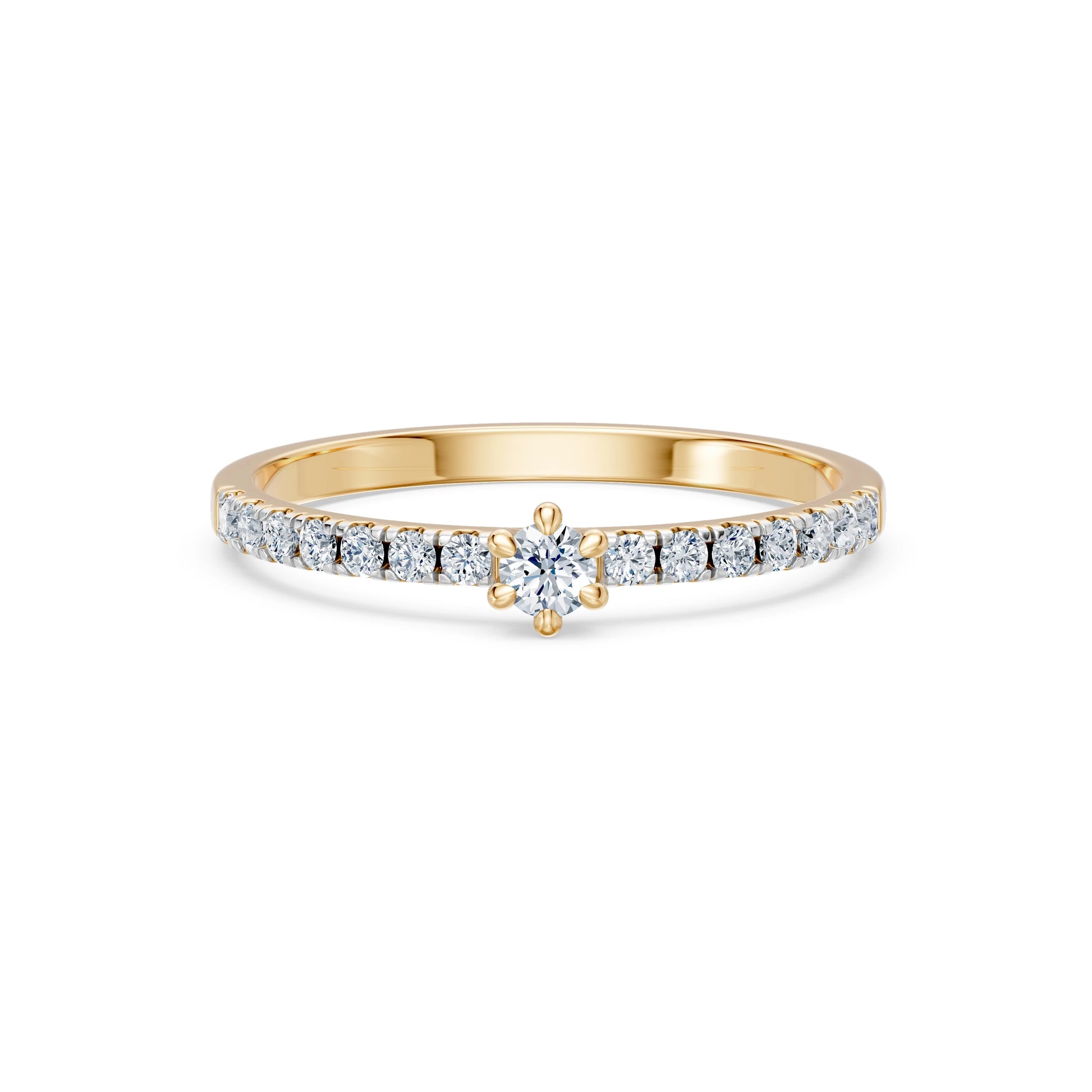Solitaire Eternity Ring, 0.09 ct — 101-10126/3(2.8)