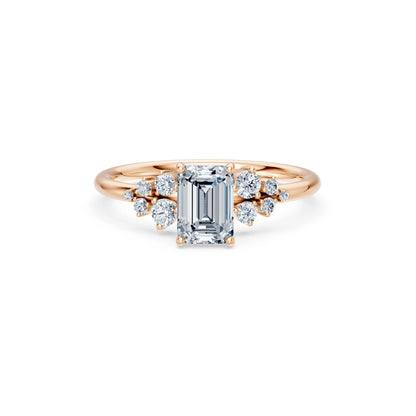 Emerald Lab Grown Diamond Classic Pave Eternity Ring 1.0ct by Qutahia Jewellery