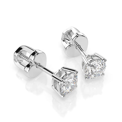 Solitaire Butterfly Earring (Round), 0.5 ct — 102-10012/1(4.0)