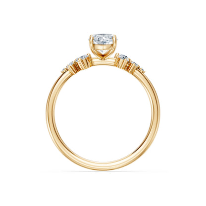 Marquise Lab Grown Diamond Classic Pave Eternity Ring 1.0ct by Qutahia Jewellery