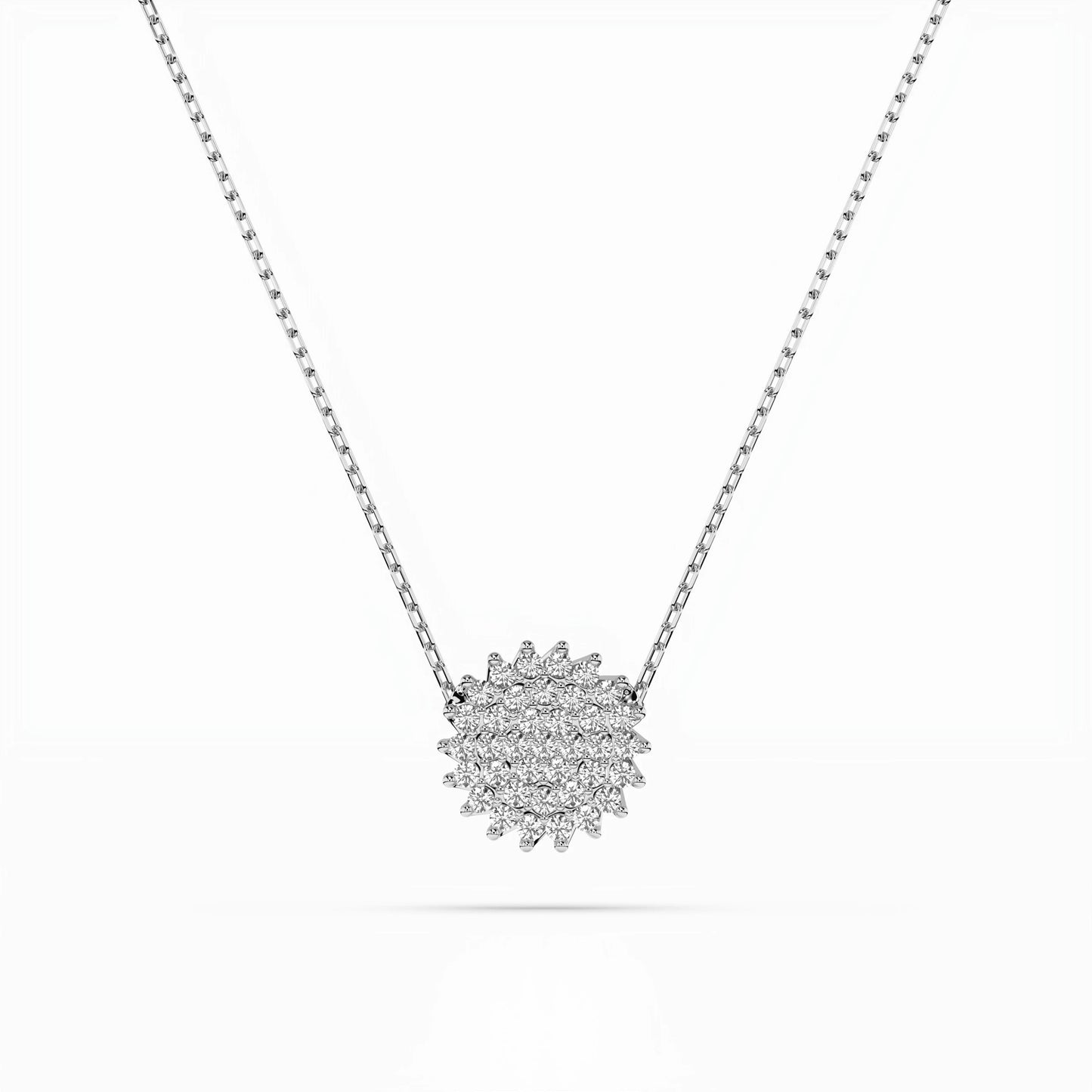 Illusion Necklace (Round), 0.15 ct — 104-10052