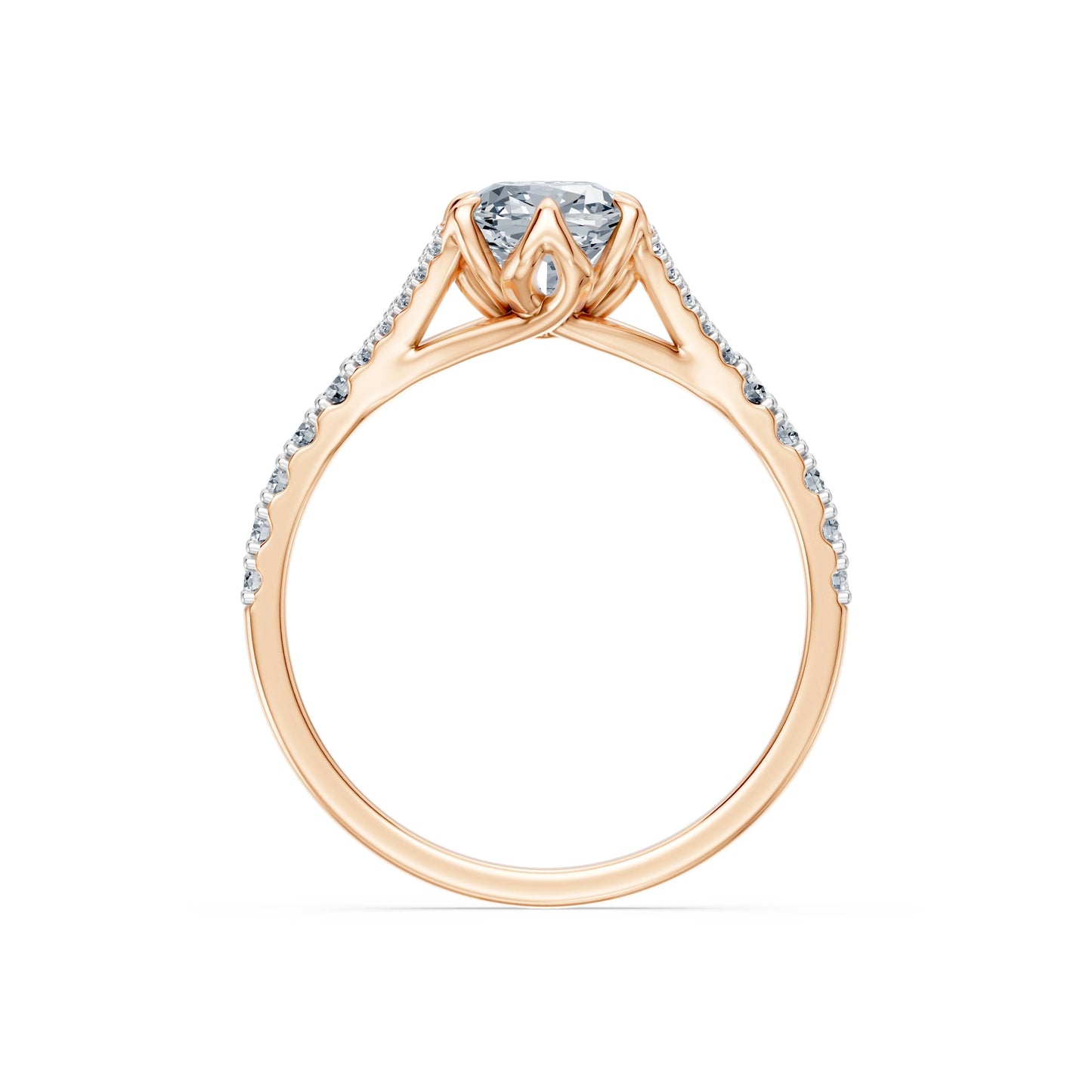 Cushion Lab Grown Diamond Micro Pave Eternity Ring 1.5ct by Qutahia Jewellery