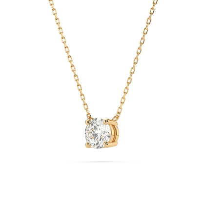 Solitaire Necklace (Round), 0.3 ct — 104-10040(4.2)