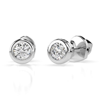 Solitaire Butterfly Earring (Round), 0.3 ct — 102-10010(3.4)