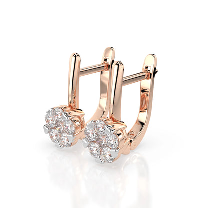 Illusion Earring (Round), 0.2 ct — 102-10015/1(3.0)