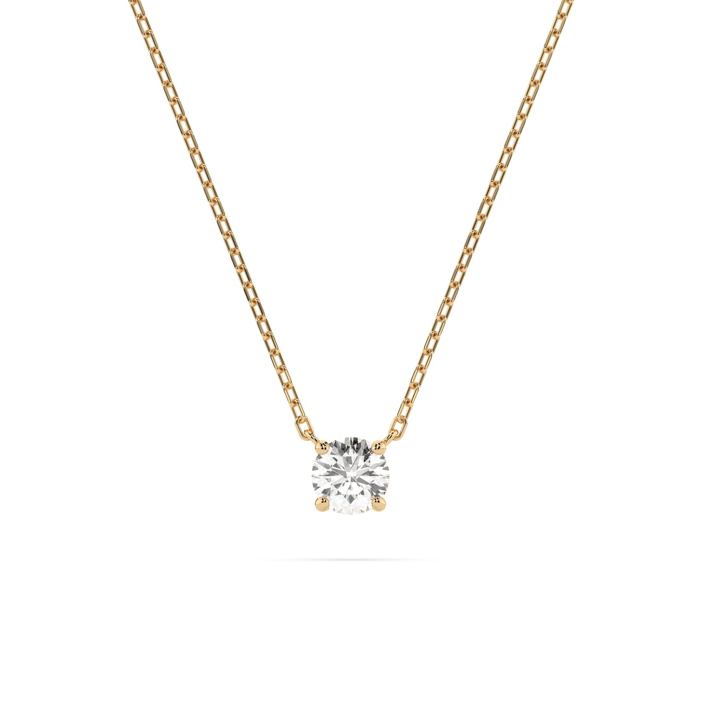 Solitaire Necklace (Round), 0.15 ct — 104-10040(3.4)