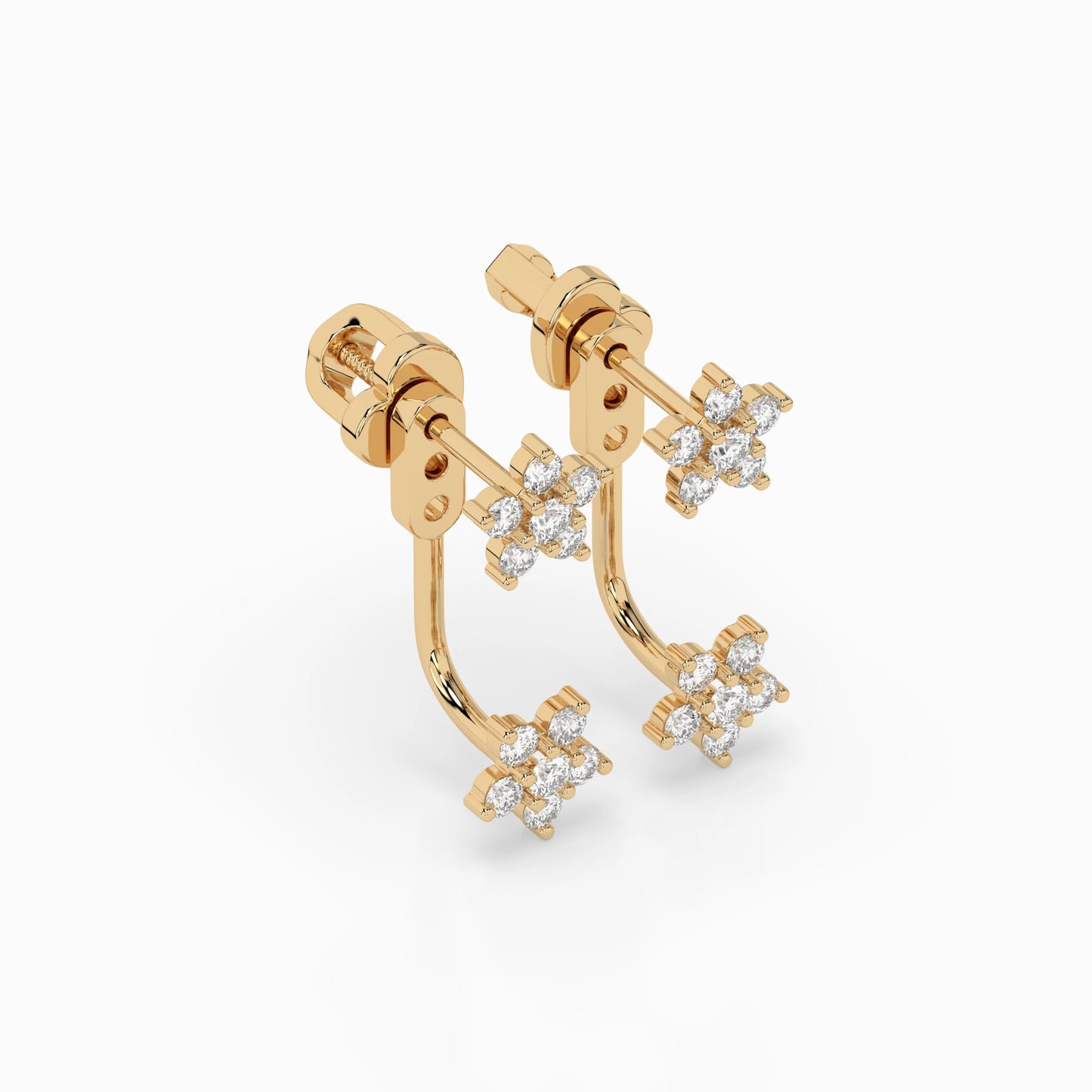 Illusion Earring (Round), 0.25 ct — 102-10195/1