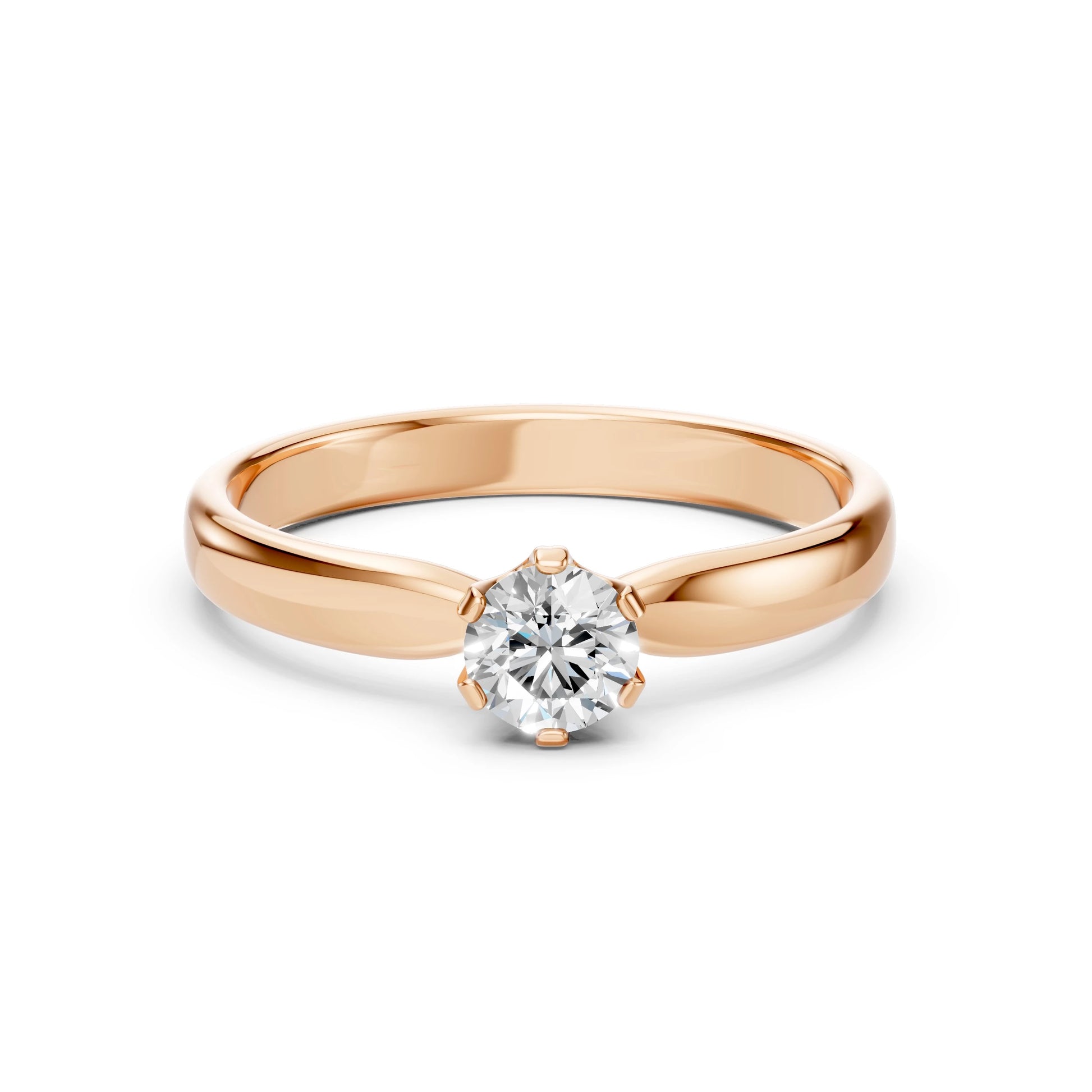 Solitaire Ring (Round), 0.4 ct — 101-10040(4.7)