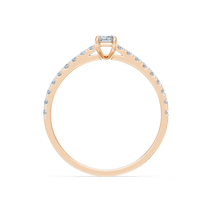 Solitaire Eternity Ring, 0.3 ct — 101-10191(0.30)BAQ