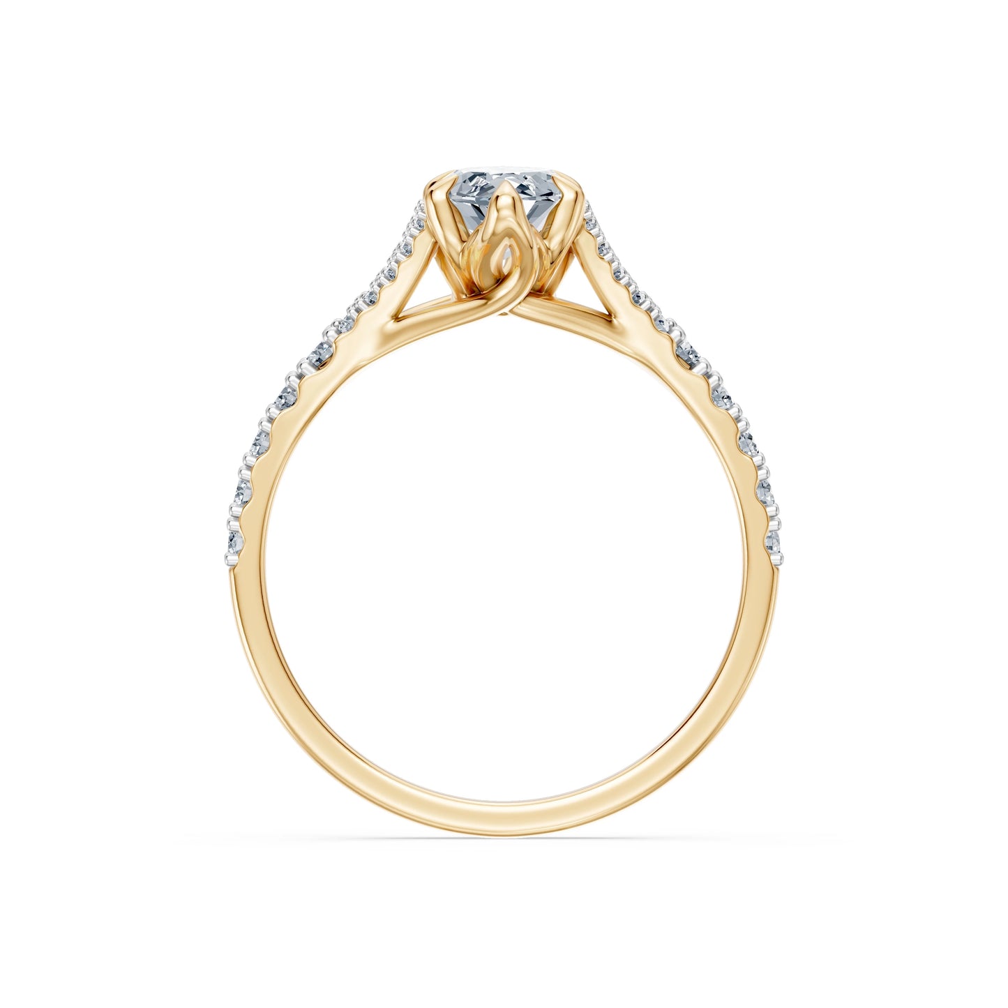Marquise Lab Grown Diamond Micro Pave Eternity Ring 1.0ct by Qutahia Jewellery