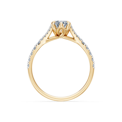 Marquise Lab Grown Diamond Micro Pave Eternity Ring 1.0ct by Qutahia Jewellery