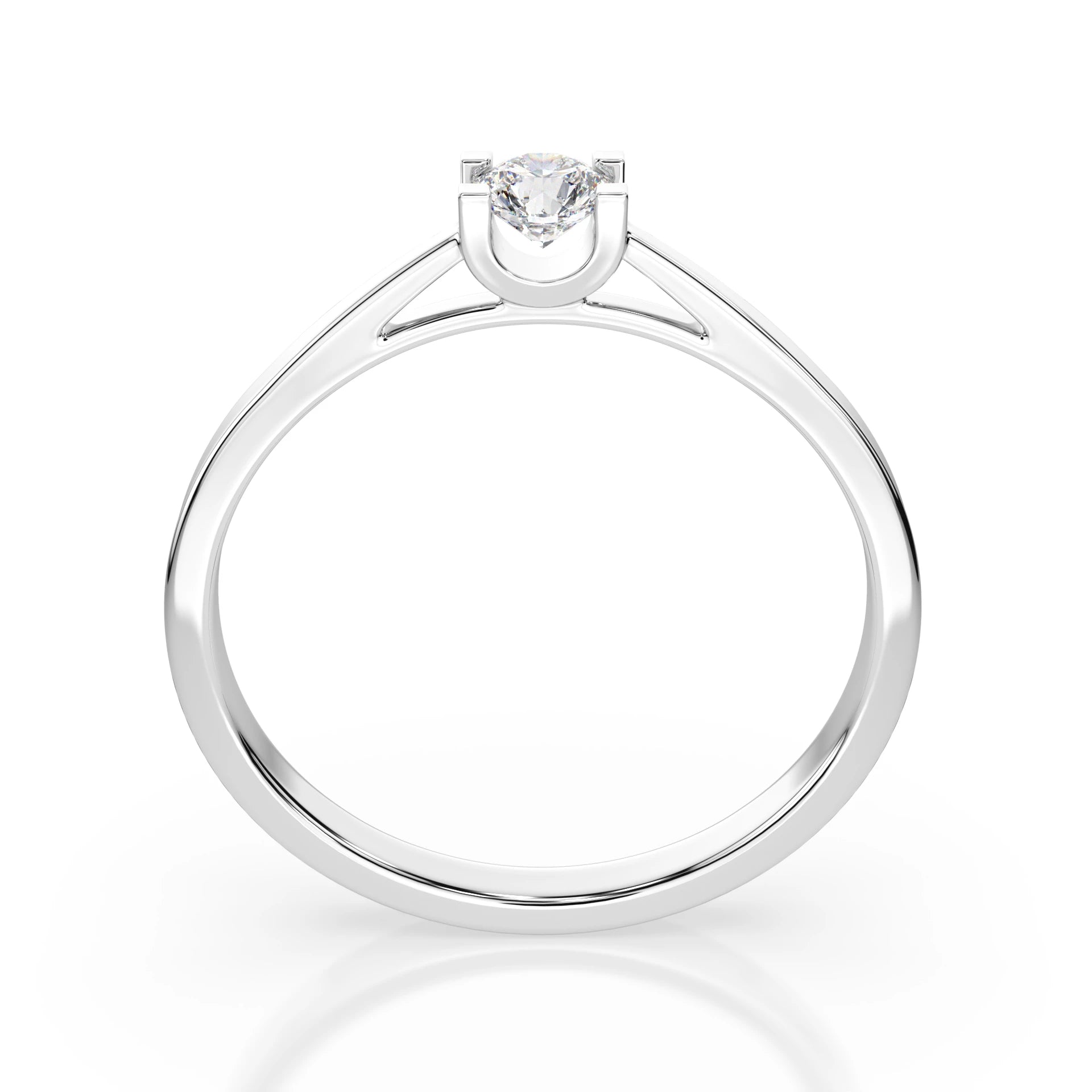 Solitaire Ring (Round), 0.15 ct — 101-10020(3.4)