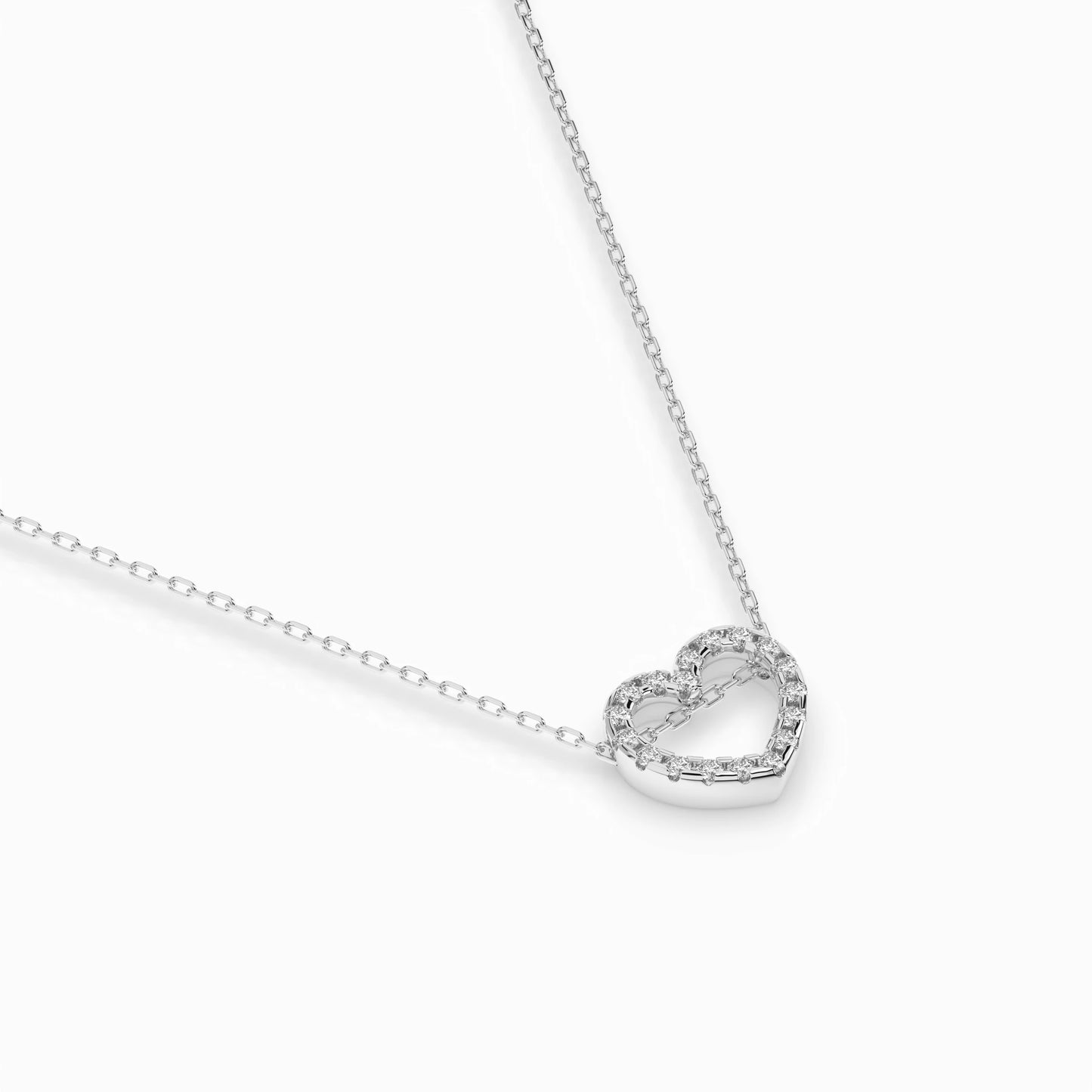 Minimalism Necklace (Round), 0.09 ct — 104-10051