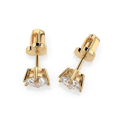 Solitaire Butterfly Earring (Round), 1.0 ct — 102-10151(5.1)