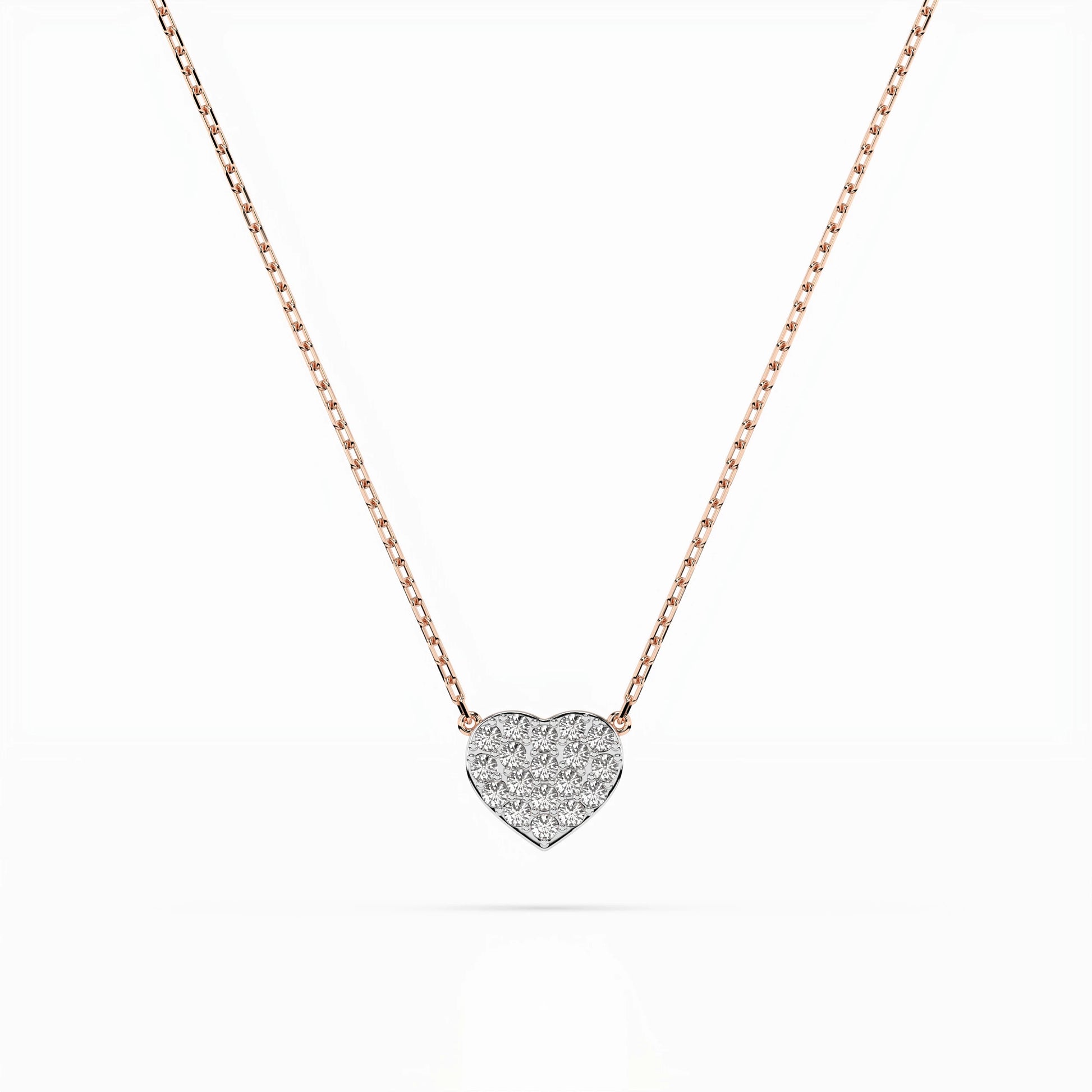 Illusion Necklace (Round), 0.09 ct — 104-10059