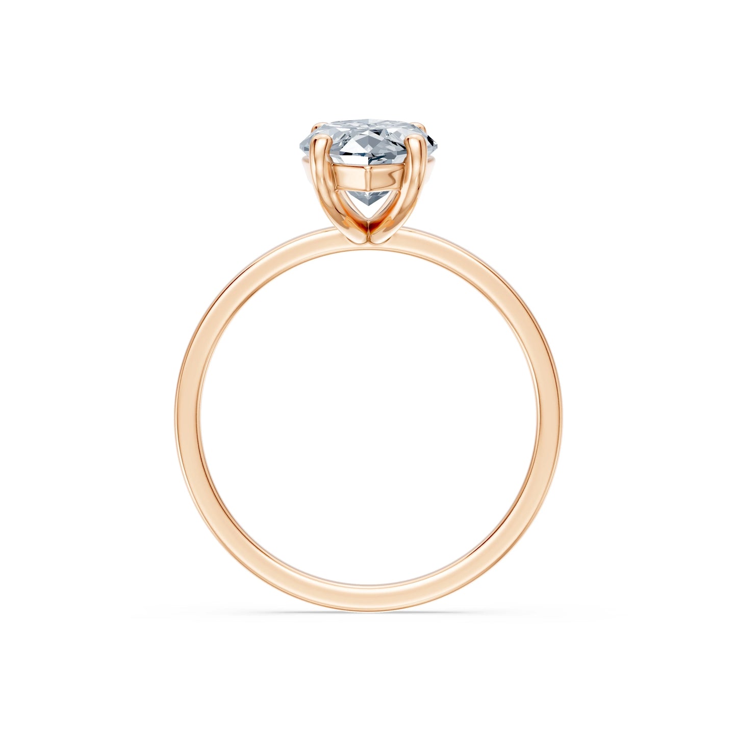 Marquise Lab Grown Diamond Solitaire Engagement Ring 2.0ct by Qutahia Jewellery