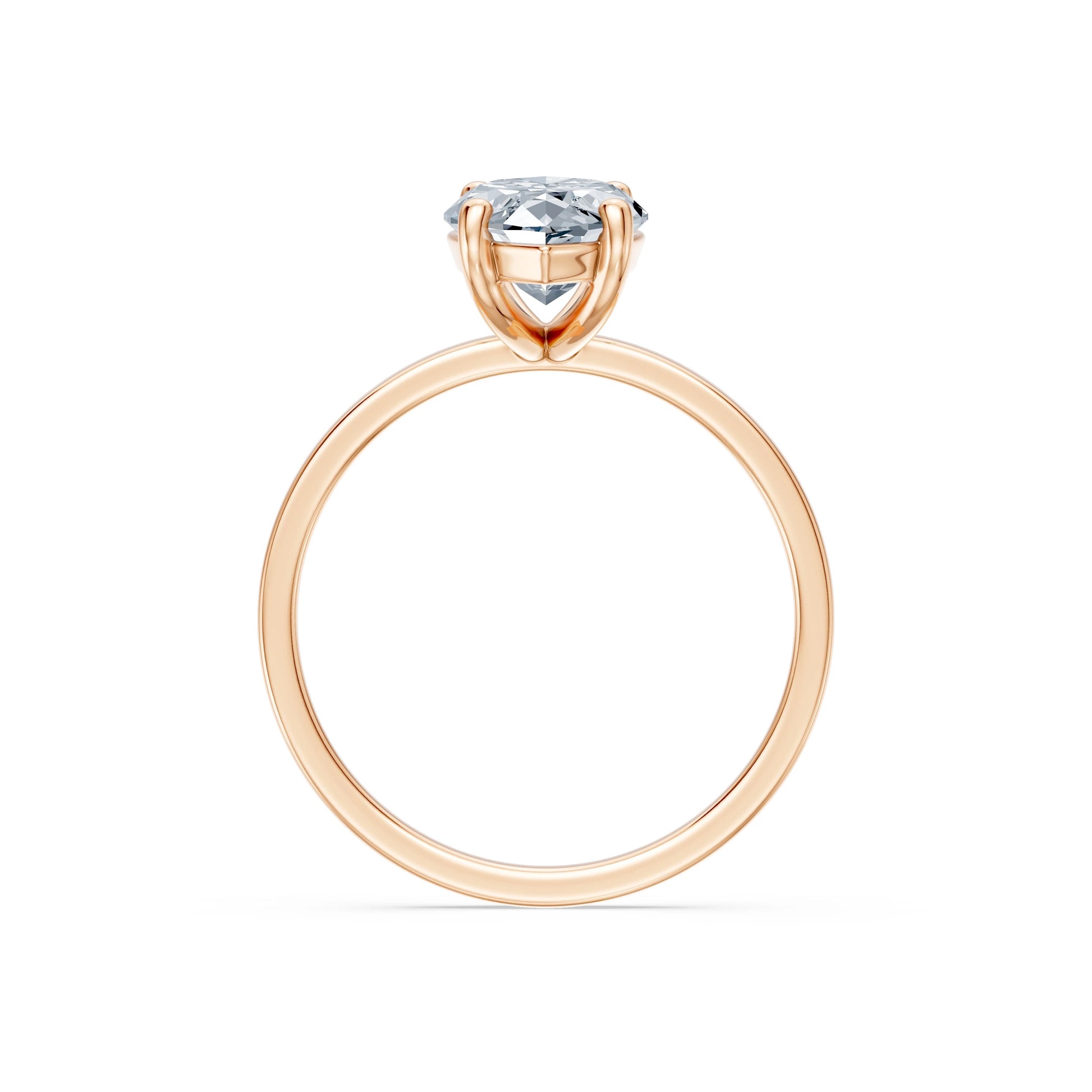 Marquise Lab Grown Diamond Solitaire Engagement Ring 2.0ct by Qutahia Jewellery