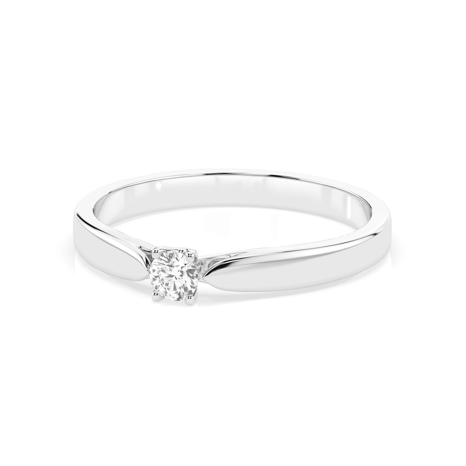 Solitaire Ring (Round), 0.08 ct — 101-10046(2.7)
