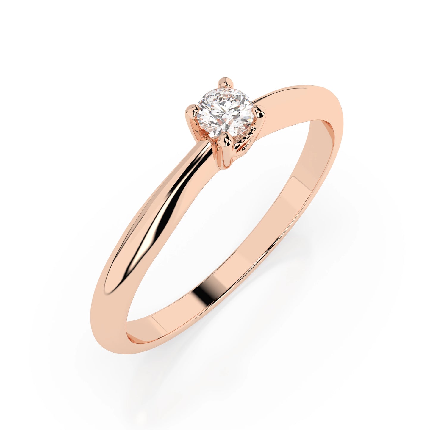 Solitaire Ring (Round), 0.06 ct — 101-10035(2.5)