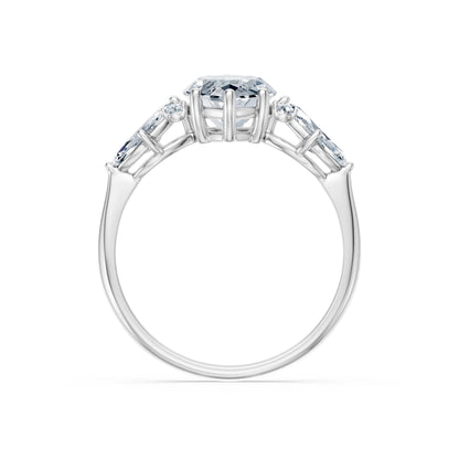 Marquise Lab Grown Diamond Side Stone Eternity Ring 2.0ct by Qutahia Jewellery