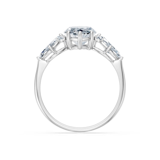 Marquise Lab Grown Diamond Side Stone Eternity Ring 2.0ct by Qutahia Jewellery