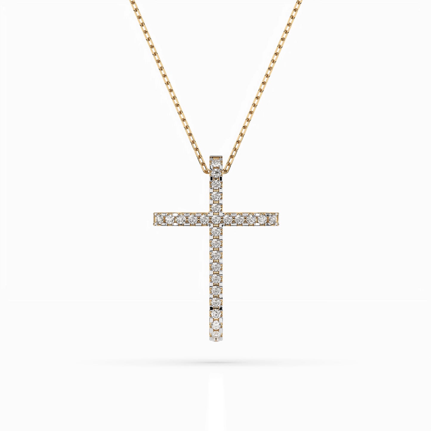 Minimalism Necklace (Round), 0.14 ct — 104-10026
