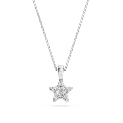Minimalism Necklace (Round), 0.03 ct — 104-10077