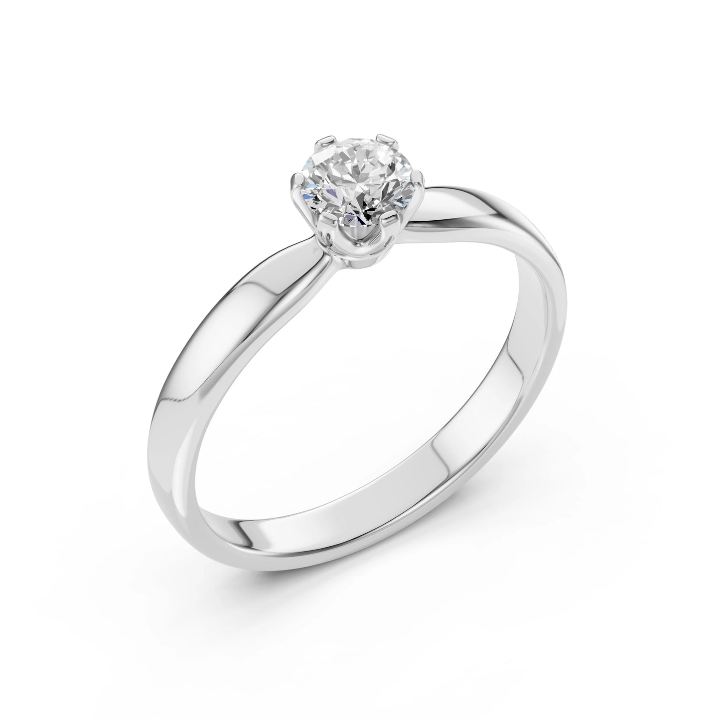 Solitaire Ring (Round), 0.4 ct — 101-10040(4.7)