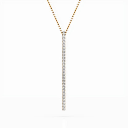 Minimalism Necklace (Round), 0.14 ct — 104-10050