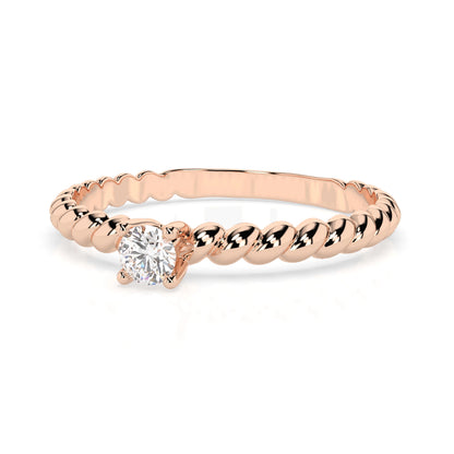 Solitaire Ring (Round), 0.08 ct — 101-10038(2.7)