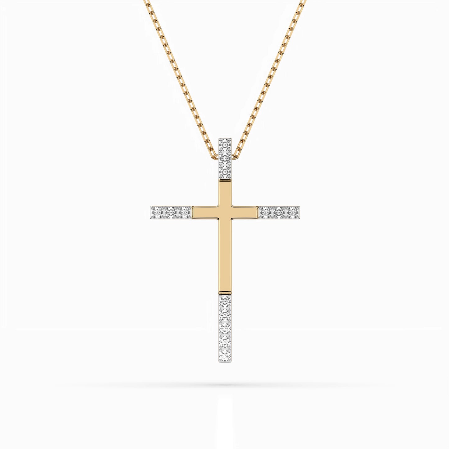 Minimalism Necklace (Round), 0.08 ct — 104-10016