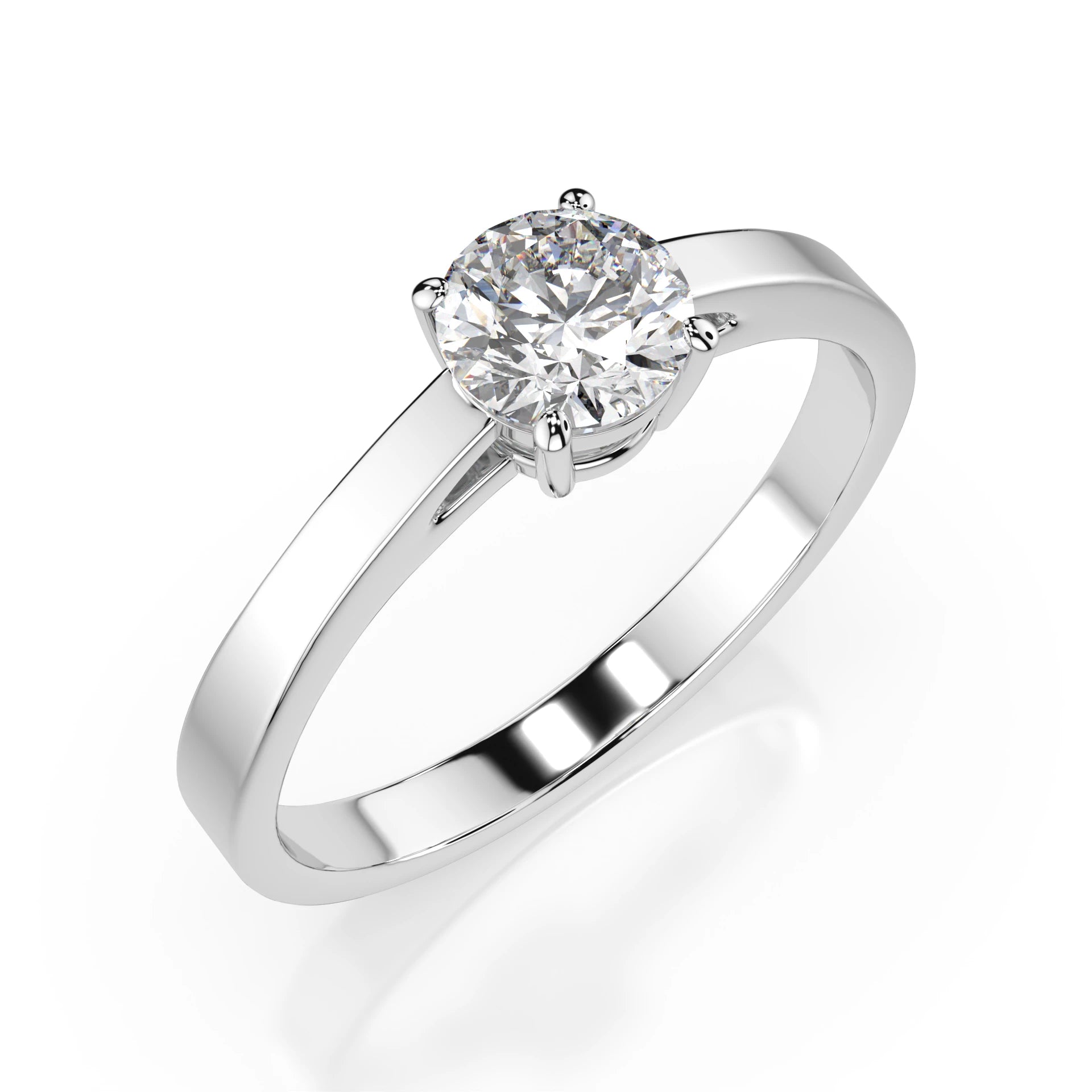 Solitaire Ring (Round), 0.5 ct — 101-10012/1(5.1)