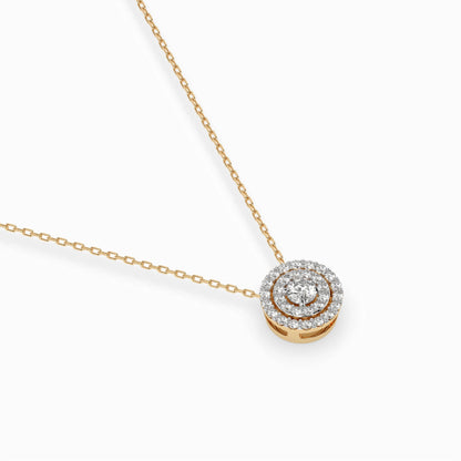 Illusion Necklace (Round), 0.09 ct — 104-10043