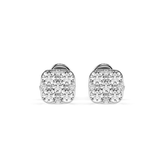 Illusion Earring (Round), 0.06 ct — 102-10107