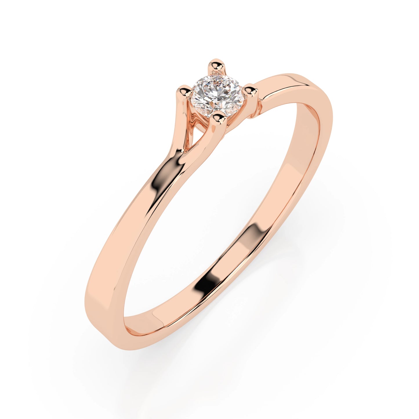 Solitaire Ring (Round), 0.06 ct — 101-10033(2.5)