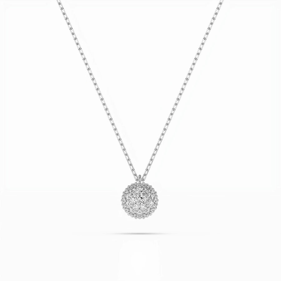 Illusion Diamond Necklace Round 0.23ct by Qutahia Jewellery