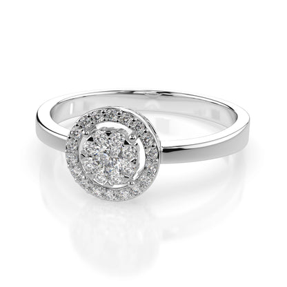 Illusion Ring (Round), 0.06 ct — 101-10018/1(2.5)