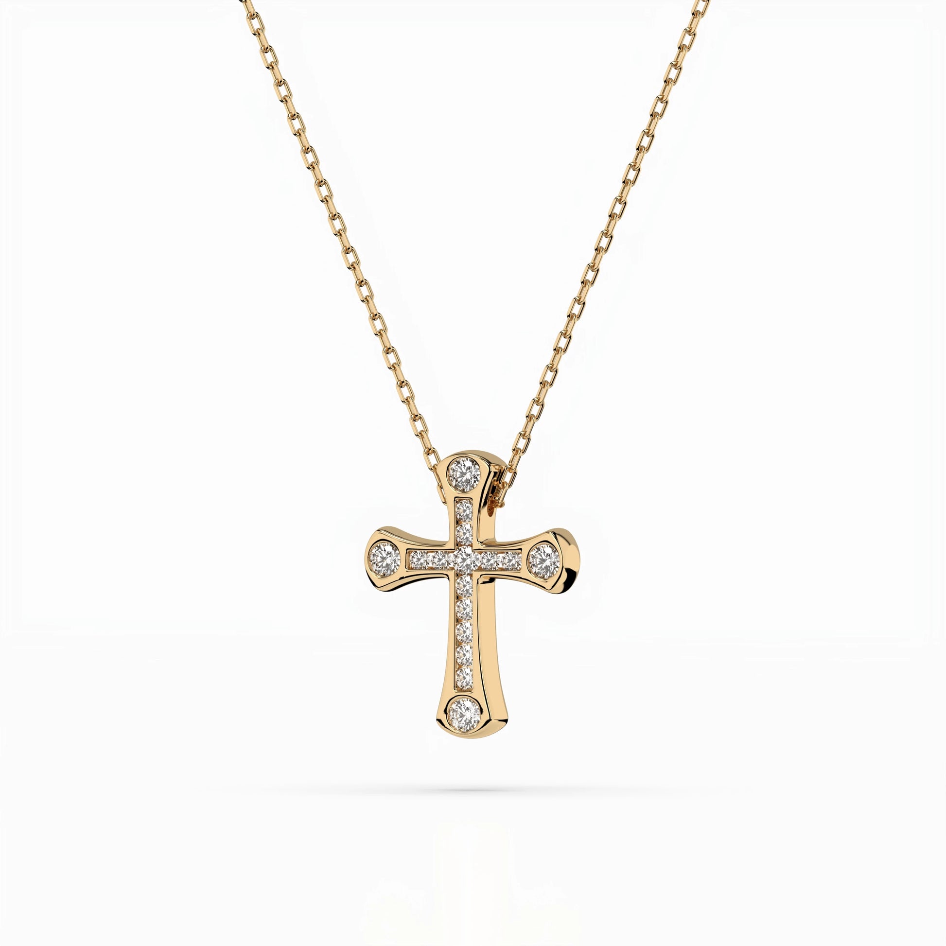 Minimalism Necklace (Round), 0.06 ct — 104-10009