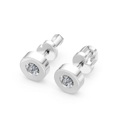 Solitaire Butterfly Earring, 0.4 ct — 102-10050(3.7)