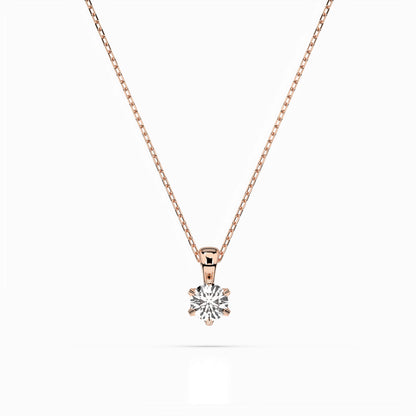 Solitaire Necklace (Round), 0.15 ct — 104-10004(3.4)