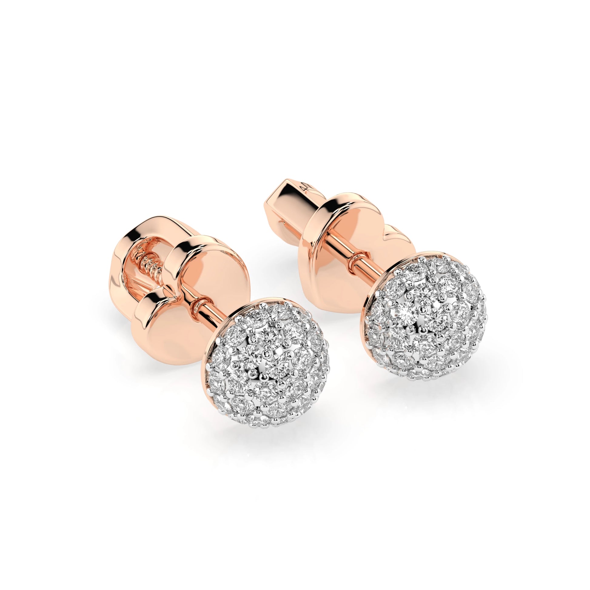 Illusion Earring (Round), 0.32 ct — 102-10090/1