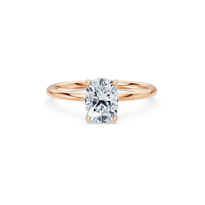 Cushion Lab Grown Diamond Micro Pave Engagement Ring 1.5ct by Qutahia Jewellery