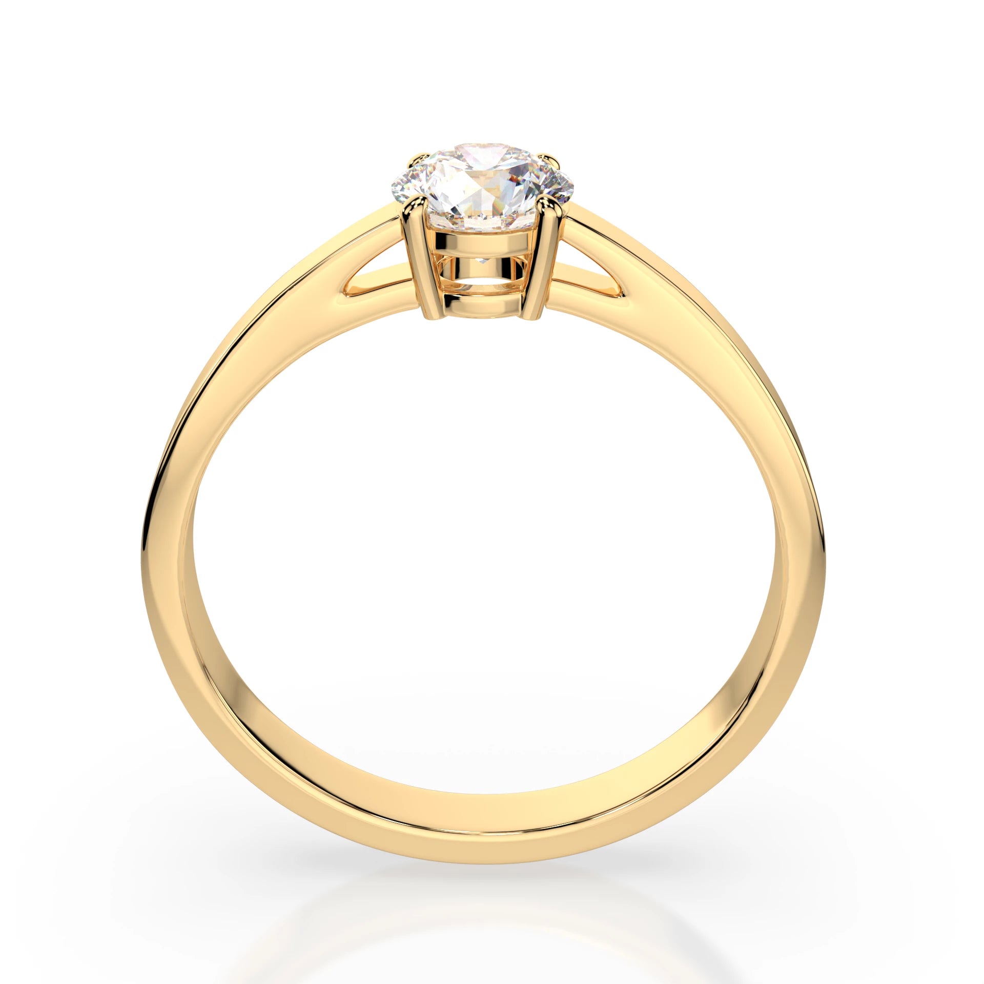 Solitaire Ring (Round), 0.5 ct — 101-10012/1(5.1)