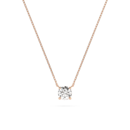 Solitaire Necklace (Round), 0.3 ct — 104-10040(4.2)