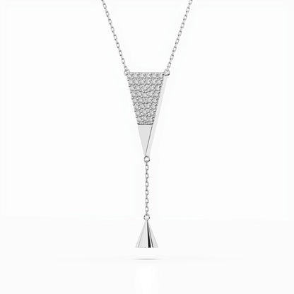 Minimalism Necklace (Round), 0.22 ct — 104-10018