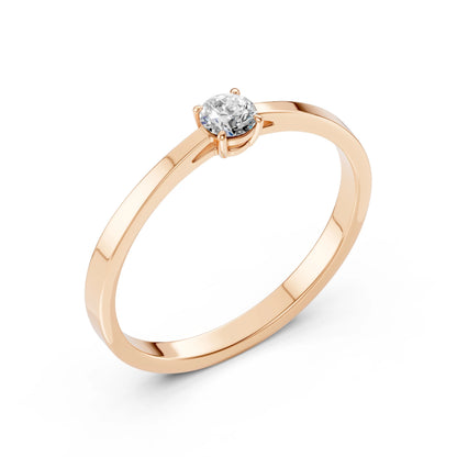 Solitaire Ring (Round), 0.15 ct — 101-10012/1(3.4)