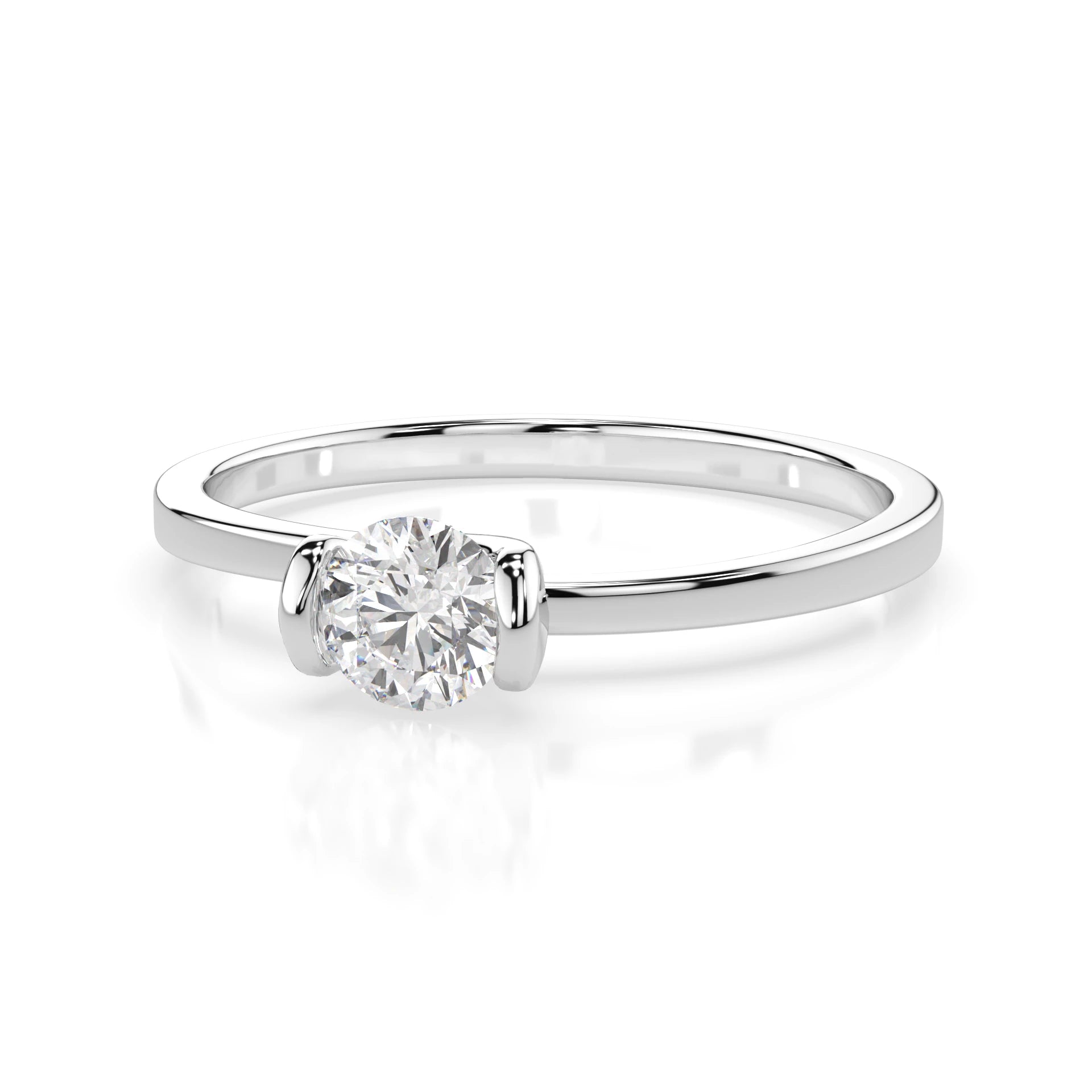 Solitaire Ring (Round), 0.3 ct — 101-10016(4.2)